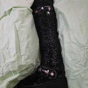 Crocs Unfurgettable Leopard Knee High Boot